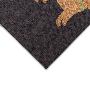 Liora Manne Frontporch Yellow Labs Indoor Outdoor Rug Charcoal