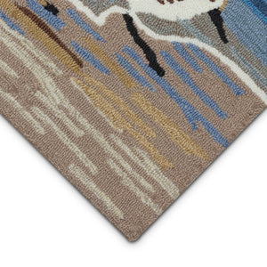 Liora Manne Frontporch Sandpipers Indoor Outdoor Rug Lake