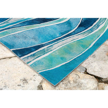 Load image into Gallery viewer, Liora Manne Illusions Wave Indoor Outdoor Mat Ocean