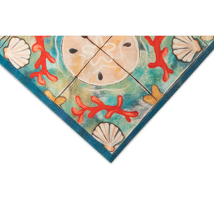 Liora Manne Illusions Shell Tile Indoor Outdoor Mat Ocean