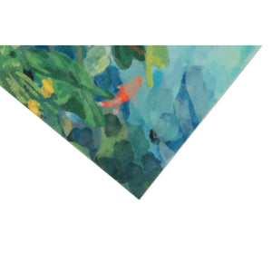 Liora Manne Illusions Peaceful Pond Indoor Outdoor Mat Seafoam