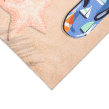 Load image into Gallery viewer, Liora Manne Illusions Beachside Flip Flops Indoor Outdoor Area Mat Sand
