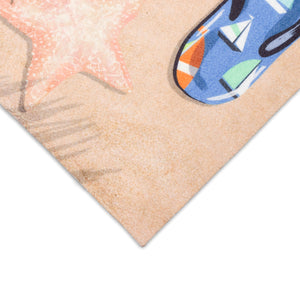 Liora Manne Illusions Beachside Flip Flops Indoor Outdoor Area Mat Sand