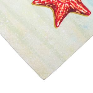 Liora Manne Illusions Coastal Christmas Ornaments Indoor Outdoor Mat Ocean