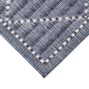 Liora Manne Malibu Checker Diamond Indoor Outdoor Area Rug Navy
