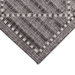Liora Manne Malibu Checker Diamond Indoor Outdoor Area Rug Charcoal