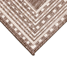 Load image into Gallery viewer, Liora Manne Malibu Etched Border Indoor Outdoor Area Rug Neutral