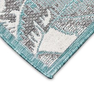 Liora Manne Malibu Fronds Indoor Outdoor Area Rug Aqua
