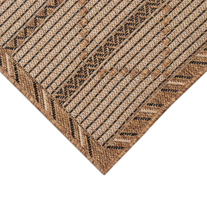 Liora Manne Monterey Delicate Diamond Indoor Outdoor Area Rug Black