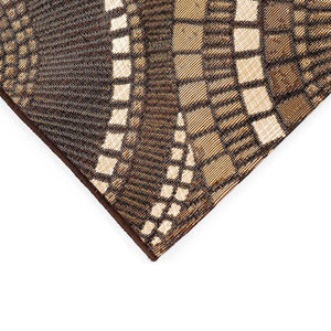 Liora Manne Marina Circles Indoor Outdoor Area Rug Brown