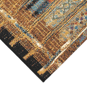 Liora Manne Marina Tribal Stripe Indoor Outdoor Area Rug Gold