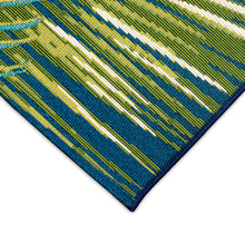 Load image into Gallery viewer, Liora Manne Marina Palm Border Indoor Outdoor Area Rug Navy
