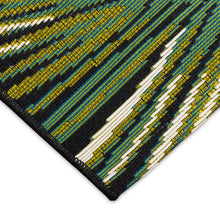 Load image into Gallery viewer, Liora Manne Marina Palm Border Indoor Outdoor Area Rug Black