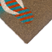 Load image into Gallery viewer, Liora Manne Natura Flip Flops Outdoor Door Mat Ombre Blue