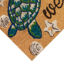 Load image into Gallery viewer, Liora Manne Natura Seaturtle Welcome Outdoor Door Mat Natural