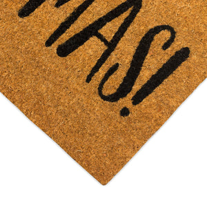 Liora Manne Natura Merry Christmas Santa Outdoor Mat Natural 1'6" x 2'6"
