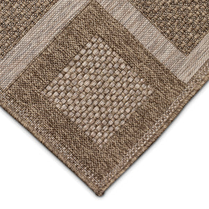 Liora Manne Orly Squares Indoor Outdoor Area Rug Natural