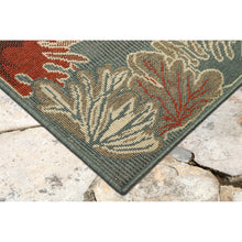 Load image into Gallery viewer, Liora Manne Riviera Reef Border Indoor Outdoor Area Rug Ocean