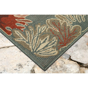 Liora Manne Riviera Reef Border Indoor Outdoor Area Rug Ocean