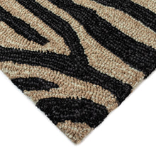 Load image into Gallery viewer, Liora Manne Ravella Zebra Indoor Outdoor Area Rug Black