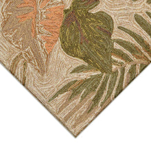 Load image into Gallery viewer, Liora Manne Ravella Tropical Leaf Indoor Outdoor Area Rug Neutral