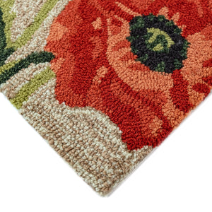 Liora Manne Ravella Icelandic Poppies Indoor Outdoor Area Rug Neutral