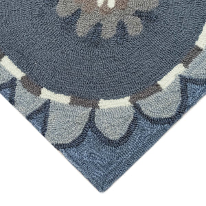 Liora Manne Ravella Florentine Indoor Outdoor Area Rug Denim