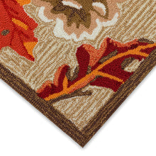 Load image into Gallery viewer, Liora Manne Ravella Falling Leaves Indoor Outdoor Area Rug Natural