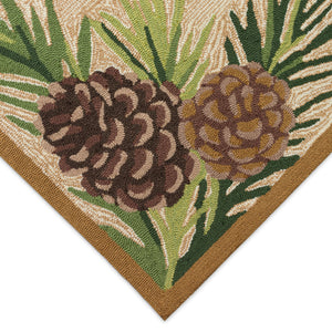 Liora Manne Ravella Forest Border Indoor Outdoor Area Rug Natural