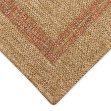 Load image into Gallery viewer, Liora Manne Sahara Multi Border Indoor Outdoor Area Rug Terracotta
