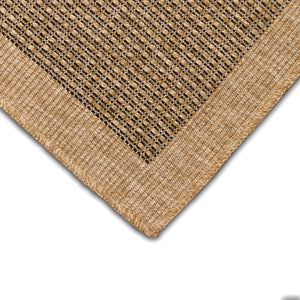 Liora Manne Sahara Texture Border Indoor Outdoor Area Rug Natural