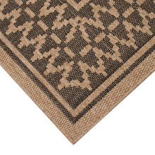 Load image into Gallery viewer, Liora Manne Sahara Diamond Border Indoor Outdoor Area Rug Natural