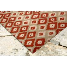 Load image into Gallery viewer, Liora Manne Visions II Ikat Diamonds Indoor Outdoor Area Rug Red