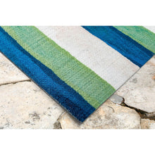 Load image into Gallery viewer, Liora Manne Visions II Painted Stripes Indoor Outdoor Area Rug Cool
