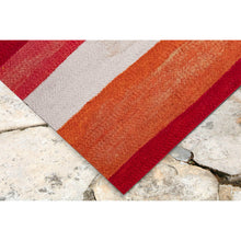 Load image into Gallery viewer, Liora Manne Visions II Painted Stripes Indoor Outdoor Area Rug Warm