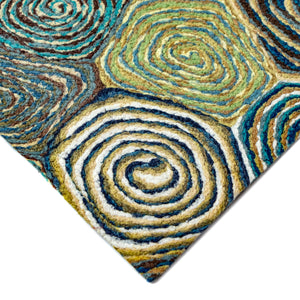 Liora Manne Visions III Giant Swirls Indoor Outdoor Area Rug Marina