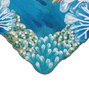 Liora Manne Visions IV Reef Border Indoor Outdoor Area Rug Blue