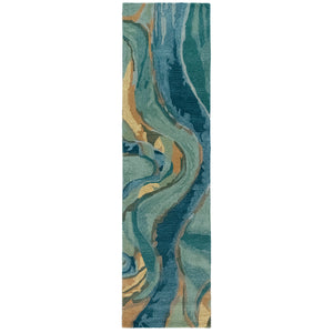 Liora Manne Corsica Panorama Indoor Area Rug Blue/Green