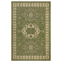 Load image into Gallery viewer, Liora Manne Carmel Kilim Indoor Outdoor Area Rug Green