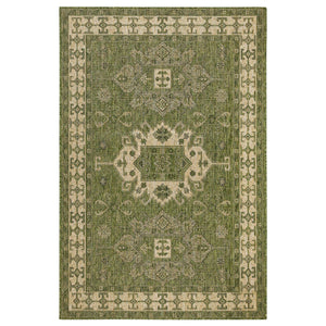 Liora Manne Carmel Kilim Indoor Outdoor Area Rug Green