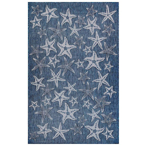 Liora Manne Carmel Starfish Indoor Outdoor Area Rug Navy