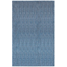 Load image into Gallery viewer, Liora Manne Carmel Texture Stripe Indoor Outdoor Area Rug Navy