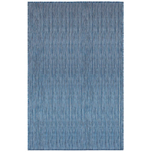 Liora Manne Carmel Texture Stripe Indoor Outdoor Area Rug Navy