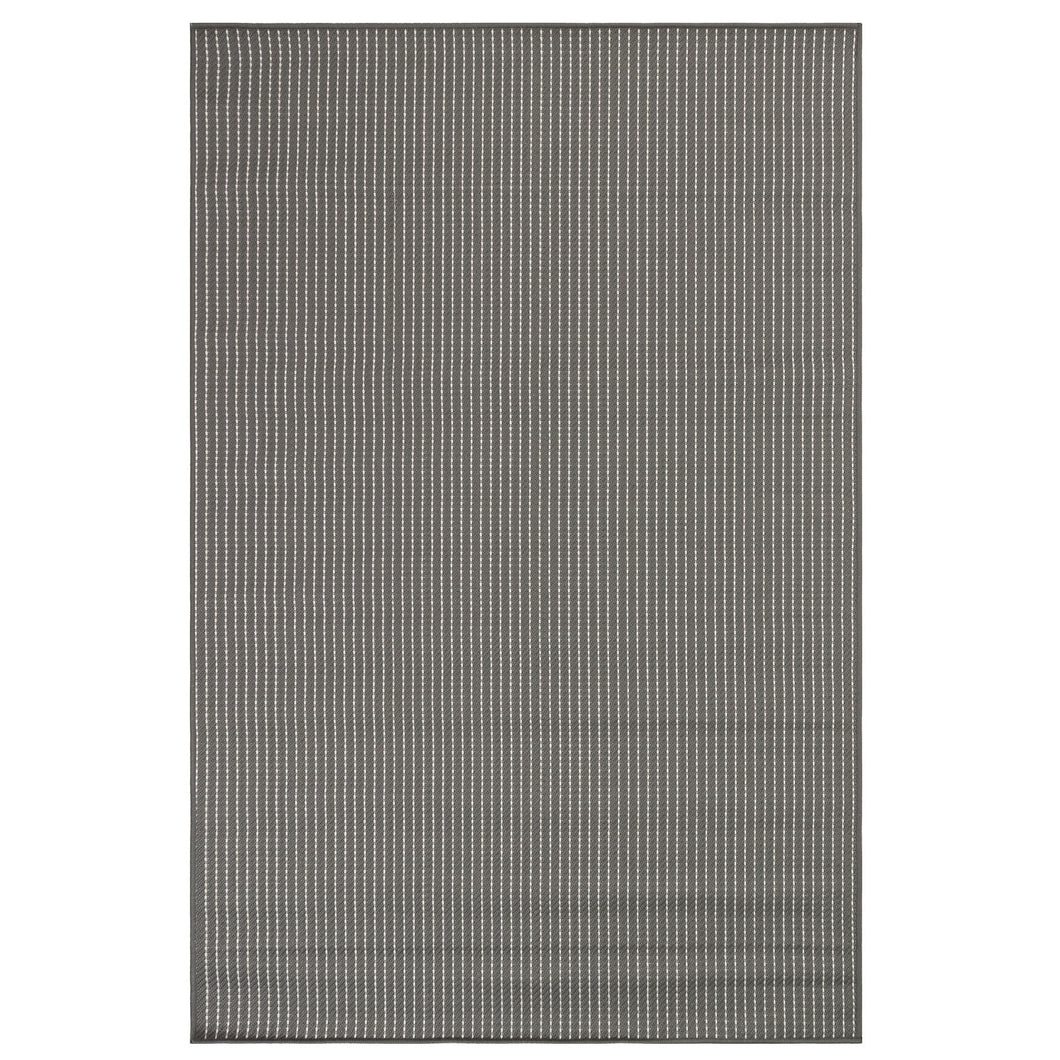 Liora Manne Carmel Texture Stripe Indoor Outdoor Area Rug Grey