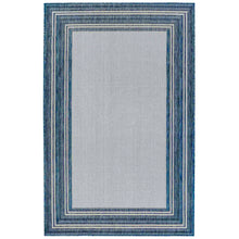 Load image into Gallery viewer, Liora Manne Carmel Multi Border Indoor Outdoor Area Rug Navy