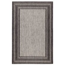 Load image into Gallery viewer, Liora Manne Carmel Multi Border Indoor Outdoor Area Rug Black