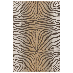 Liora Manne Carmel Zebra Indoor Outdoor Area Rug Sand