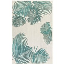 Load image into Gallery viewer, Liora Manne Carmel Palm Indoor Outdoor Area Rug Aqua