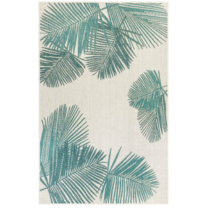 Liora Manne Carmel Palm Indoor Outdoor Area Rug Aqua