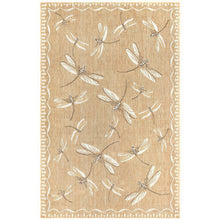 Load image into Gallery viewer, Liora Manne Carmel Dragonfly Indoor Outdoor Area Rug Sand